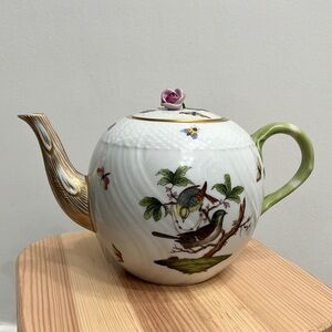 Herend Hungary Large Teapot Hand-painted Downtown Abbey